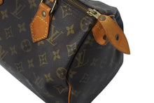 Load image into Gallery viewer, LOUIS VUITTON ルイヴィトン スピーディ25 ハンドバッグ M41109 モノグラム PVC レザー ゴールド金具 ブラウン 美品 中古 4c071223
