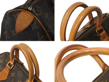 Load image into Gallery viewer, LOUIS VUITTON ルイヴィトン スピーディ25 ハンドバッグ M41109 モノグラム PVC レザー ゴールド金具 ブラウン 美品 中古 4c071223