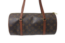 Load image into Gallery viewer, LOUIS VUITTON ルイヴィトン パピヨン30 GM ハンドバッグ M51365 筒型 モノグラム ゴールド金具 ブラウン 美品 中古 4c071225