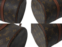 Load image into Gallery viewer, LOUIS VUITTON ルイヴィトン パピヨン30 GM ハンドバッグ M51365 筒型 モノグラム ゴールド金具 ブラウン 美品 中古 4c071225