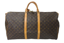 画像をギャラリービューアに読み込む, LOUIS VUITTON ルイヴィトン キーポルバンドリエール60 ボストンバッグ M41412 モノグラムキャンバス ブラウン ゴールド金具 美品 中古 4c071247