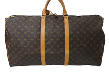 画像をギャラリービューアに読み込む, LOUIS VUITTON ルイヴィトン キーポルバンドリエール60 ボストンバッグ M41412 モノグラムキャンバス ブラウン ゴールド金具 美品 中古 4c071247