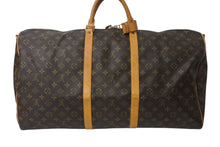 画像をギャラリービューアに読み込む, LOUIS VUITTON ルイヴィトン キーポルバンドリエール60 ボストンバッグ M41412 モノグラムキャンバス ブラウン ゴールド金具 美品 中古 4c071247