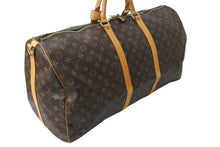 画像をギャラリービューアに読み込む, LOUIS VUITTON ルイヴィトン キーポルバンドリエール60 ボストンバッグ M41412 モノグラムキャンバス ブラウン ゴールド金具 美品 中古 4c071247