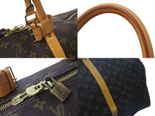 画像をギャラリービューアに読み込む, LOUIS VUITTON ルイヴィトン キーポルバンドリエール60 ボストンバッグ M41412 モノグラムキャンバス ブラウン ゴールド金具 美品 中古 4c071247