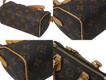 Load image into Gallery viewer, 極美品 LOUIS VUITTON ルイヴィトン ナノスピーディ 2WAYショルダーバッグ M81085 モノグラムキャンバス ブラウン 中古 4c071381