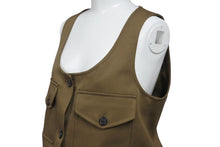 Load image into Gallery viewer, 新品同様 MIUMIU ミュウミュウ 23SS ギャバジン ミニドレス ワンピース MF5234 S000 108N バージンウール ブラウン サイズ36 中古 4c071389