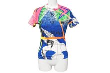 Load image into Gallery viewer, Christian Dior クリスチャンディオール 半袖Tシャツ 地図 マップ 1H12055026 フランス製 コットン マルチカラー 38 美品 中古 4c071391