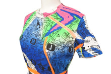 Load image into Gallery viewer, Christian Dior クリスチャンディオール 半袖Tシャツ 地図 マップ 1H12055026 フランス製 コットン マルチカラー 38 美品 中古 4c071391