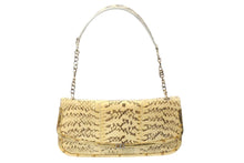 Load image into Gallery viewer, Dolce&Gabbana ドルチェアンドガッバーナ ワンショルダーバッグ クロコ調 レザー イエロー ゴールド金具 美品 中古 4c071448