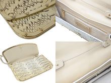 Load image into Gallery viewer, Dolce&Gabbana ドルチェアンドガッバーナ ワンショルダーバッグ クロコ調 レザー イエロー ゴールド金具 美品 中古 4c071448