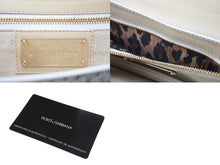 Load image into Gallery viewer, Dolce&Gabbana ドルチェアンドガッバーナ ワンショルダーバッグ クロコ調 レザー イエロー ゴールド金具 美品 中古 4c071448
