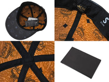 Load image into Gallery viewer, 新品同様 MCM エムシーエム モノグラムヴィセトス柄 スタッズ キャップ 帽子 AP9745 PVC ブラック 中古 4c071450