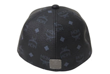 Load image into Gallery viewer, 新品同様 MCM エムシーエム モノグラムヴィセトス柄 スタッズ キャップ 帽子 AP9745 PVC ブラック 中古 4c071450