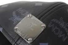 Load image into Gallery viewer, 新品同様 MCM エムシーエム モノグラムヴィセトス柄 スタッズ キャップ 帽子 AP9745 PVC ブラック 中古 4c071450