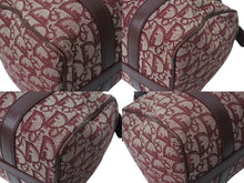 Load image into Gallery viewer, Christian Dior ディオール ハンドバッグ カバン スピーディ 25cm ボストン トロッター レッド ジャガード 美品 中古 4c071463