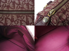 Load image into Gallery viewer, Christian Dior ディオール ハンドバッグ カバン スピーディ 25cm ボストン トロッター レッド ジャガード 美品 中古 4c071463