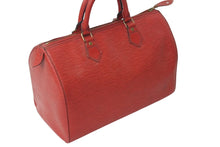 Load image into Gallery viewer, LOUIS VUITTON ルイヴィトン スピーディ30 ハンドバッグ M43007 エピ レザー レッド ゴールド金具 良品 中古 4c071470
