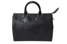 Load image into Gallery viewer, LOUIS VUITTON ルイヴィトン スピーディ25 ハンドバッグ M59022 エピレザー ブラック ゴールド金具 美品 中古 4c071483
