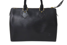 Load image into Gallery viewer, LOUIS VUITTON ルイヴィトン スピーディ25 ハンドバッグ M59022 エピレザー ブラック ゴールド金具 美品 中古 4c071483