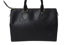 Load image into Gallery viewer, LOUIS VUITTON ルイヴィトン スピーディ25 ハンドバッグ M59022 エピレザー ブラック ゴールド金具 美品 中古 4c071483