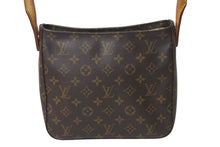 Load image into Gallery viewer, LOUIS VUITTON ルイヴィトン ルーピングMM ハンドバッグ M51146 モノグラム ゴールド金具 ブラウン 美品 中古 4c071491
