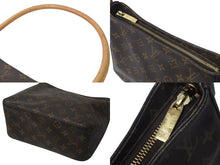 Load image into Gallery viewer, LOUIS VUITTON ルイヴィトン ルーピングMM ハンドバッグ M51146 モノグラム ゴールド金具 ブラウン 美品 中古 4c071491
