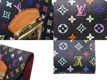 Load image into Gallery viewer, 極美品 LOUIS VUITTON ルイヴィトン モノグラムマルチカラー ポルトフォイユ コアラ 財布 廃番 ブラック M58087 村上隆 中古 4c071510