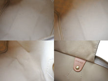 Load image into Gallery viewer, LOUIS VUITTON ルイヴィトン スピーディ30 ダミエ ハンドバッグアズール N41533 ホワイト ベージュ 中古 4c071562