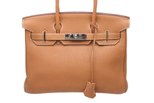 Load image into Gallery viewer, 極美品 HERMES エルメス BIRKIN バーキン30 ハンドバッグ トゴ ゴールド シルバー金具 □H刻印 中古 4c071608