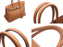 Load image into Gallery viewer, 極美品 HERMES エルメス BIRKIN バーキン30 ハンドバッグ トゴ ゴールド シルバー金具 □H刻印 中古 4c071608