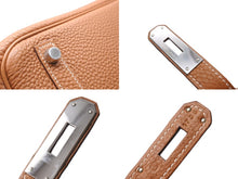 Load image into Gallery viewer, 極美品 HERMES エルメス BIRKIN バーキン30 ハンドバッグ トゴ ゴールド シルバー金具 □H刻印 中古 4c071608