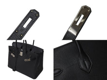 Load image into Gallery viewer, HERMES エルメス BIRKIN バーキン35 ブラック シルバー金具 エプソン ハンドバッグ □H刻印 美品 中古 4c071625