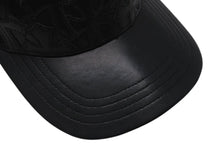 Load image into Gallery viewer, CHROME HEARTS クロムハーツトラッカーキャップ クロスパッチ セメタリー クロスボール シルバー 925 ブラック 美品 中古 4c071659