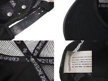Load image into Gallery viewer, CHROME HEARTS クロムハーツトラッカーキャップ クロスパッチ セメタリー クロスボール シルバー 925 ブラック 美品 中古 4c071659