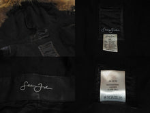 Load image into Gallery viewer, SEAN JOHN ショーンジョン レザーコート サイズ3XL ブラック レザー ファー ロゴ エンボス加工 美品 中古 4c071676