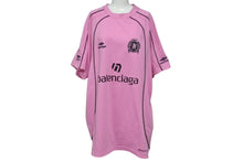 Load image into Gallery viewer, BALENCIAGA バレンシアガ 24SS PARIS SOCCER 半袖Tシャツ ピンク パリス サッカー オーバーサイズ 777705 サイズ1 美品 中古 4c071704