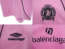 Load image into Gallery viewer, BALENCIAGA バレンシアガ 24SS PARIS SOCCER 半袖Tシャツ ピンク パリス サッカー オーバーサイズ 777705 サイズ1 美品 中古 4c071704