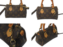 画像をギャラリービューアに読み込む, LOUIS VUITTON ルイヴィトン ミニスピーディ ハンドバッグ モノグラム M41534 PVC ブラウン ゴールド金具 良品 中古 4c071750
