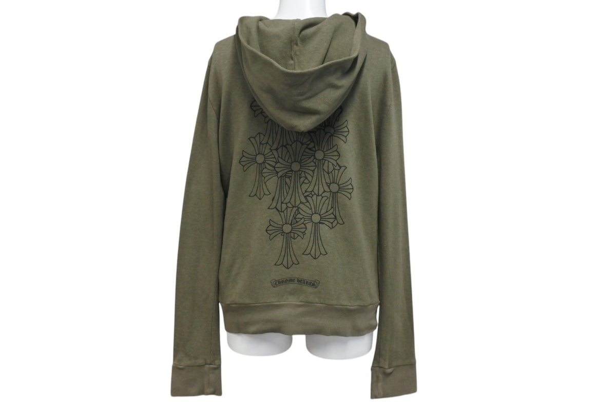 極美品 CHROME HEARTS クロムハーツ ジップアップフーディー