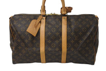 画像をギャラリービューアに読み込む, LOUIS VUITTON ルイヴィトン モノグラム キーポル45 ボストンバッグ M41428 ブラウン ゴールド金具 美品 中古 4c071834