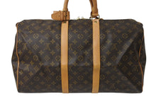 画像をギャラリービューアに読み込む, LOUIS VUITTON ルイヴィトン モノグラム キーポル45 ボストンバッグ M41428 ブラウン ゴールド金具 美品 中古 4c071834