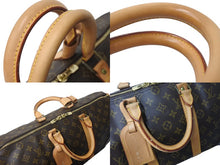 画像をギャラリービューアに読み込む, LOUIS VUITTON ルイヴィトン モノグラム キーポル45 ボストンバッグ M41428 ブラウン ゴールド金具 美品 中古 4c071834