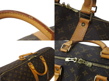 画像をギャラリービューアに読み込む, LOUIS VUITTON ルイヴィトン キーポルバンドリエール55 ボストンバッグ M41414 モノグラム PVC レザー ブラウン 美品 中古 4c071864