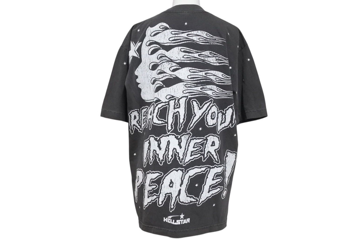 【新品】24SS Hellstar Classic ヘルスター Tシャツ S Hellstar Classic T-shirt (Regular Print) Black/Green Men's