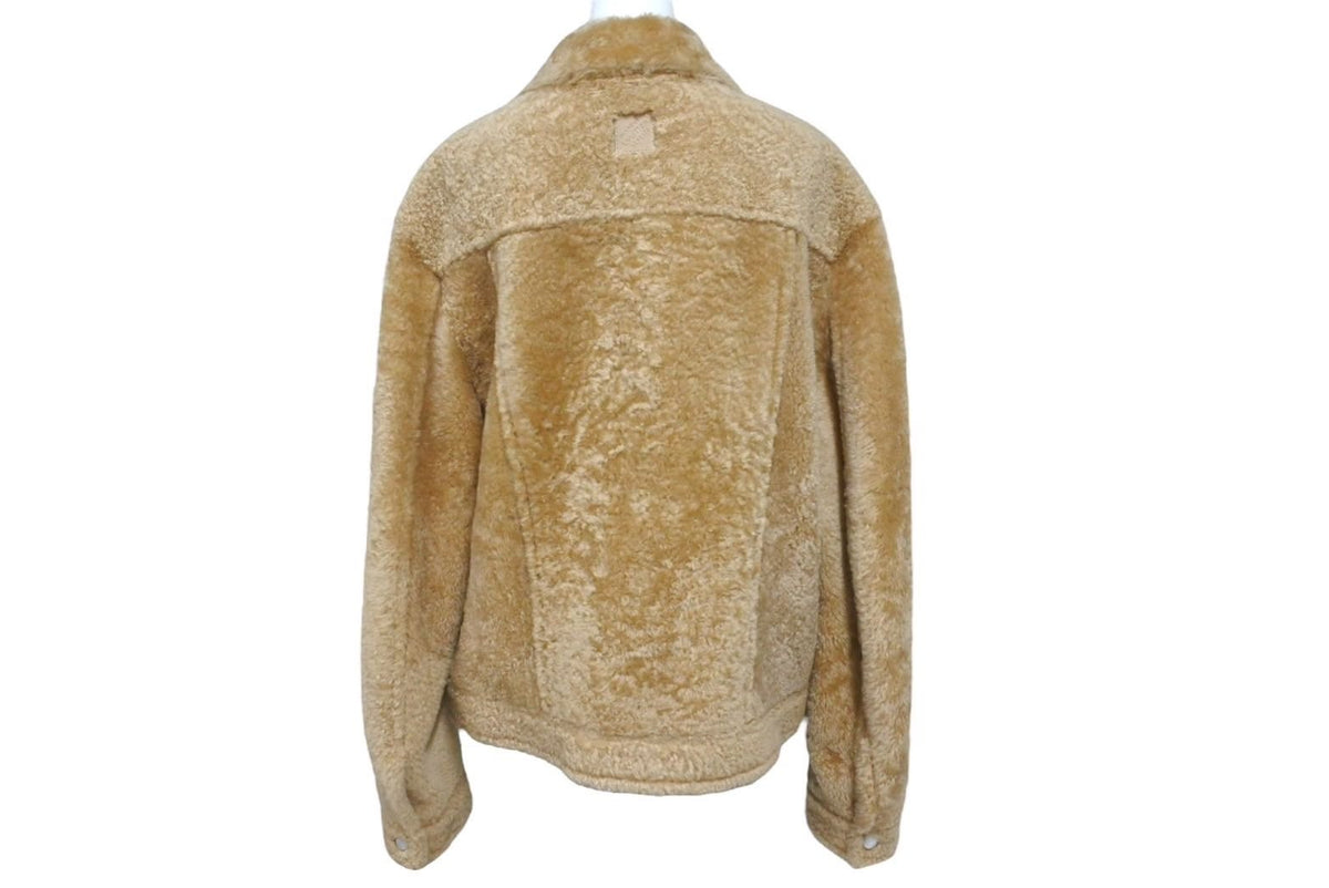 LOUIS VUITTON - 新品未使用 LOUIS VUITTON ルイヴィトン シアリングトラッカージャケット 1AGJG5 サイズ50 シープスキン ウール 中古 4c072459 新品未使用 LOUIS VUITTON ルイヴィトン シアリングトラッカー