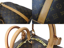 画像をギャラリービューアに読み込む, LOUIS VUITTON ルイヴィトン キーポルバンドリエール60 ボストンバッグ M41412 モノグラム PVC ヌメ革 ブラウン 美品 中古 4c072488