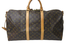 Load image into Gallery viewer, LOUIS VUITTON ルイヴィトン キーポル バンドリエール 50 ボストンバッグ PVC ヌメ革 M41416 美品 中古 4c072797