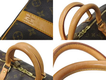 Load image into Gallery viewer, LOUIS VUITTON ルイヴィトン キーポル バンドリエール 50 ボストンバッグ PVC ヌメ革 M41416 美品 中古 4c072797