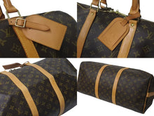 Load image into Gallery viewer, LOUIS VUITTON ルイヴィトン キーポル バンドリエール 50 ボストンバッグ PVC ヌメ革 M41416 美品 中古 4c072797